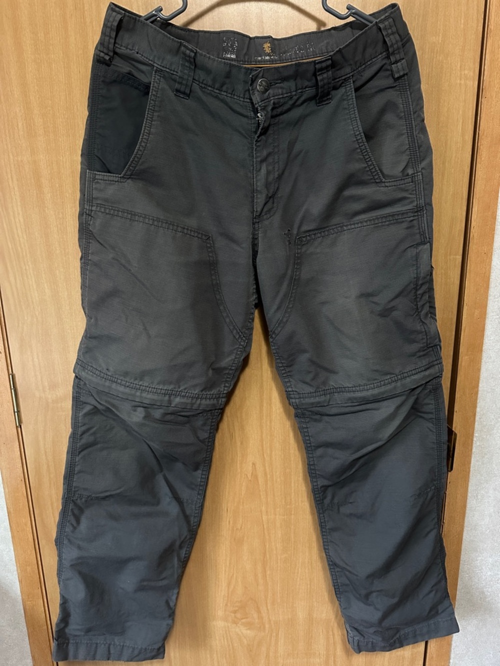 Carhartt Zipper Utility Cargo Pants; Gray - men’s 32x30